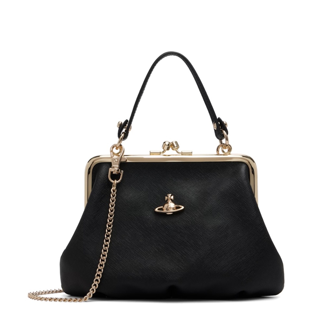 VIVIENNE WESTWOOD Black Granny Frame Bag